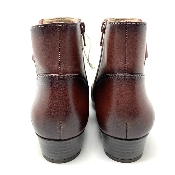 Taos Womens Oh Snap Dress Zip Bootie- Whiskey Smooth Leather - Picture 4 of 8